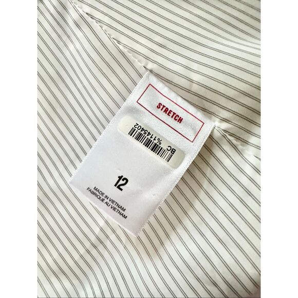 Express white single button stretch blazer size 12 - Picture 5 of 8